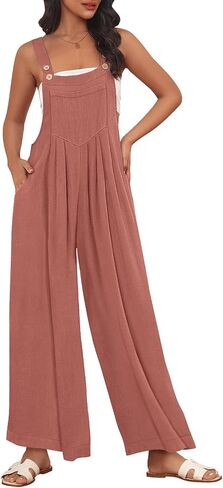AUTOMET Womens Beach Vacation Outfits Jumpsuits Overalls Wide Leg Casual Summer Spring Outfits Rompers Trendy Jumpers in Saudi Arabia