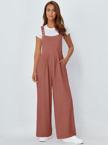 AUTOMET Womens Beach Vacation Outfits Jumpsuits Overalls Wide Leg Casual Summer Spring Outfits Rompers Trendy Jumpers in Saudi Arabia