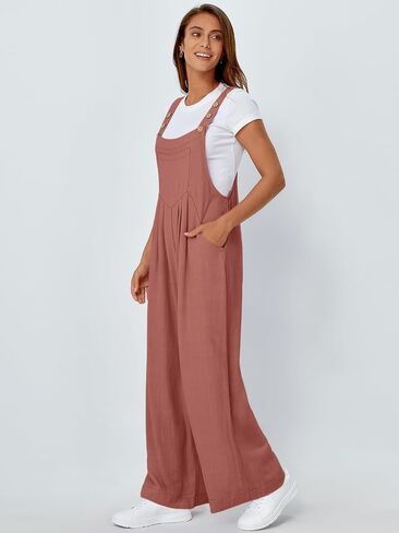 AUTOMET Womens Beach Vacation Outfits Jumpsuits Overalls Wide Leg Casual Summer Spring Outfits Rompers Trendy Jumpers in Saudi Arabia