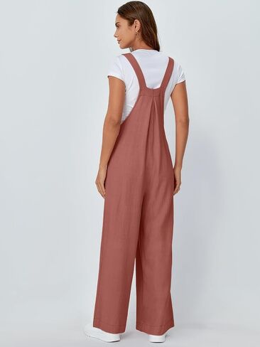 AUTOMET Womens Beach Vacation Outfits Jumpsuits Overalls Wide Leg Casual Summer Spring Outfits Rompers Trendy Jumpers in Saudi Arabia