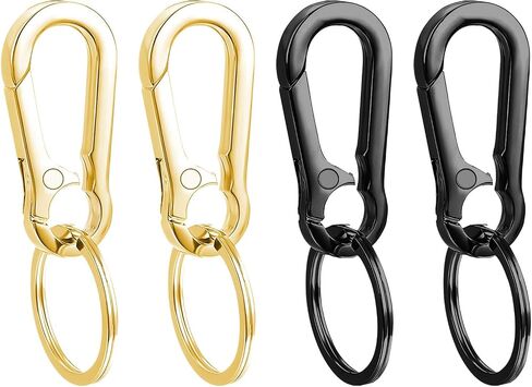 4 Pack Keychain, Metal Key Chain, Sturdy Key Ring, Key Rings Key Organizer Keychain Clip Key Chains for Men Women in Saudi Arabia