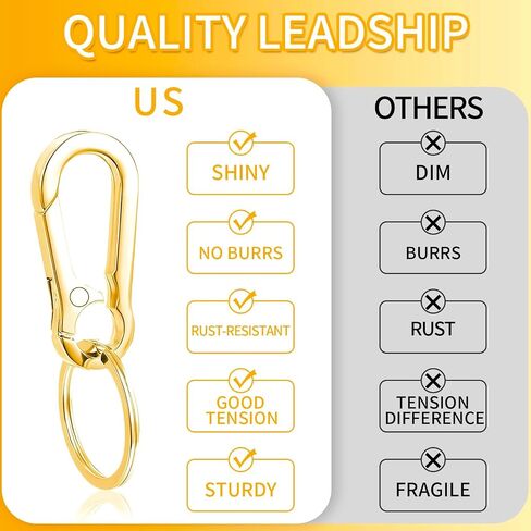 4 Pack Keychain, Metal Key Chain, Sturdy Key Ring, Key Rings Key Organizer Keychain Clip Key Chains for Men Women in Saudi Arabia