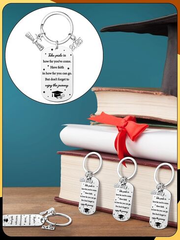 Sureio 12 PCS Class of 2025 Keychain Treguation Homphes Bulk Senior Night Gifts for Women Men in Kuwait