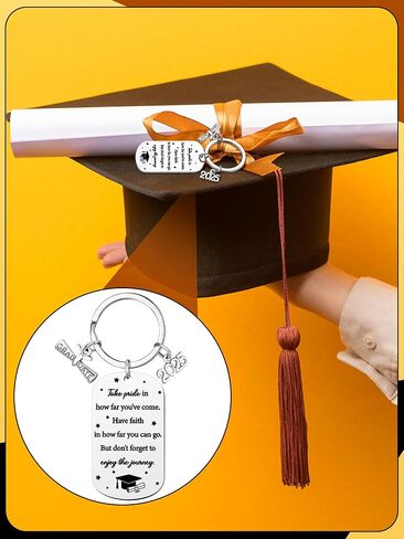 Sureio 12 PCS Class of 2025 Keychain Treguation Homphes Bulk Senior Night Gifts for Women Men in Kuwait