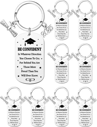 Sureio 12 PCS Class of 2025 Keychain Treguation Homphes Bulk Senior Night Gifts for Women Men in Kuwait