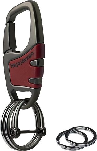 Keychain Clip Car Key Chain Hooks with 4 Heavy Duty Key Rings and 1 D Ring,Carabiner Keychain for Men and Women in Kuwait