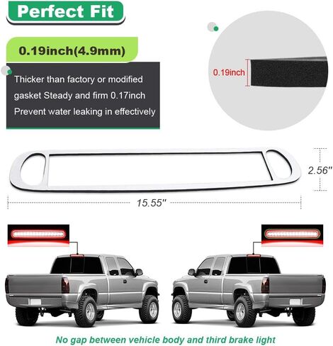 ثالث ثالث فرامل ضوء الحشية ختم متوافق مع 2007-2013 Chevy Silverado GMC Sierra 1500 2500 3500 High Mount Stop Lampliz in Kuwait
