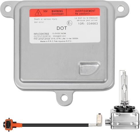 HID Headlight Ballast W/Igniter & D3S Bulb fit for Chevy Blazer Impala Malibu Suburban Tahoe Cadillac Escalade Yukon 2014-2020,Replace 13503432, 20928264, 13587720 Xenon Ballast Control Module in Kuwait