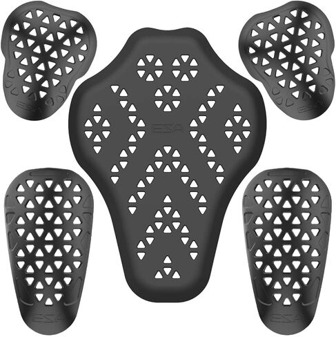 Motorcycle CE 1 Level Shoulder Elbow Back Certified Protector, Motocross Armor Pads , Anti Impact Inserts for Dirt Bike Jacket, Ski Suit. in Kuwait