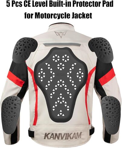 Motorcycle CE 1 Level Shoulder Elbow Back Certified Protector, Motocross Armor Pads , Anti Impact Inserts for Dirt Bike Jacket, Ski Suit. in Kuwait