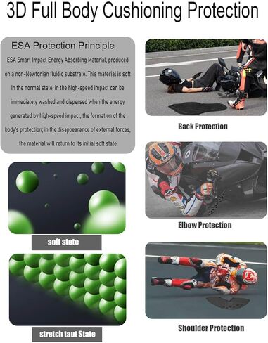 Motorcycle CE 1 Level Shoulder Elbow Back Certified Protector, Motocross Armor Pads , Anti Impact Inserts for Dirt Bike Jacket, Ski Suit. in Kuwait