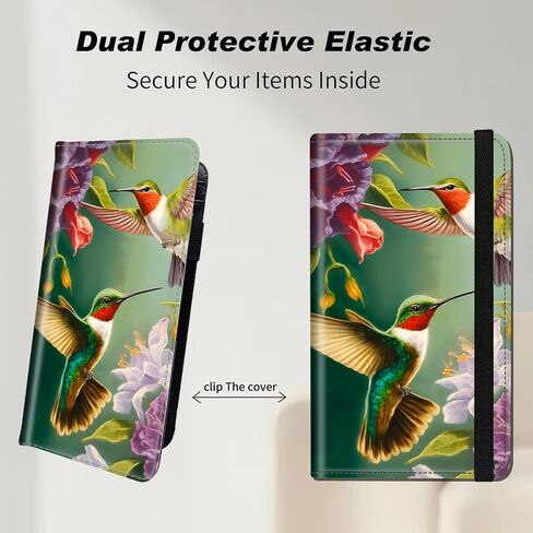 Checkbook Cover for Women & Men, RFID Check Book Cover PU Leather Checkbook Cover for Duplicate Checks, Checkbook Holder with Pen Holder & Elastic Strap for Personal Checkbook, Purple Butterfly Moon in Saudi Arabia