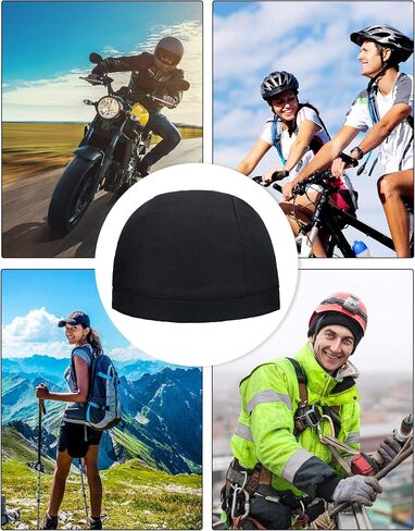 SATINIOR 9 Pcs Skull Caps Helmet Liner Cooling Sweat Wicking Beanie Cycling Running Skull Caps for Men Women in Saudi Arabia