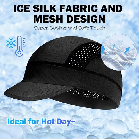 XXL Mesh Cycling Cap for Men Big Head Cooling Skull Cap Bike Hard Hat Liner with Sun Visor, Men Big Size Cycling Hat in Saudi Arabia
