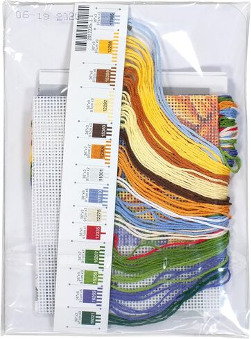 Dimensions 07231 Garden Puppy Needlepoint Kit, 5" W x 5" H in Saudi Arabia