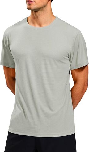 Mier Mens Dry Fit Therts Thirts Athletic Running Tshirt Shirt Short Lighty Gym Gym Sport Shirt ، Crew Neck in Saudi Arabia
