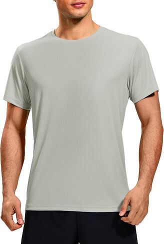 Mier Mens Dry Fit Therts Thirts Athletic Running Tshirt Shirt Short Lighty Gym Gym Sport Shirt ، Crew Neck in Saudi Arabia
