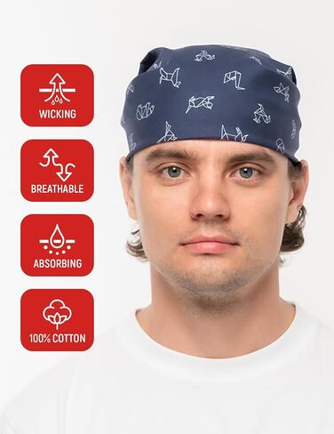 GOT Sports 100% Cotton Bandana for Men & Women - Large 24" x 24" Square Head Scarf, Hair Wrap, Kerchief - Soft & Breathable in Saudi Arabia