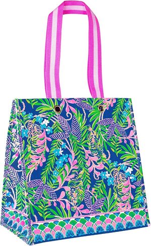 Lilly Pulitzer Market Shopper Bag, Reusable Grocery Tote, Shoulder Bag for Produce or Travel in Saudi Arabia