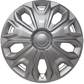 استبدال HubCap لـ Ford Transit 150 و 250 و 350: 2015-2024 ، غطاء عجلة 16 بوصة (فضية ، قطعة واحدة)