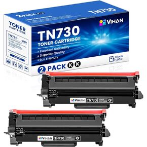 TN730 TN-730 حبر خرطوشة أسود بديل لـ Brother TN730 TN-730 MFC-L2710DW HL-L2395DW HL-L2350DW DCP-L2550DW MFC-L2750DW TONER (1 Pack)