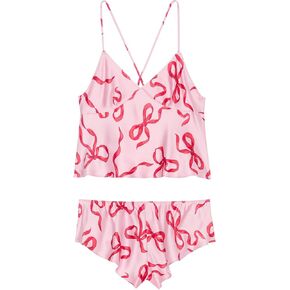 Victoria's Secret Fashion Show '24 Women's Satin Open-Back Cami & Shorts Set (XS-L)