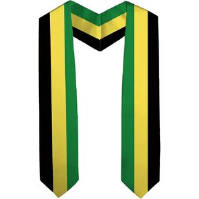 National Flag Graduation Stole Embroidery Sash for Study Aboard International Students Adult Unisex