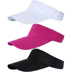 choyaxo 3pcs Sun Visor Hats UV Protection Beach Hats Golf Caps for Men Women Summer Beach Pool Sports Golf