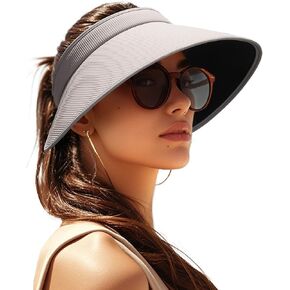 FURTALK Sun Hats for Women Sun Visor Hat UV Protection Wide Brim Summer Beach Hats