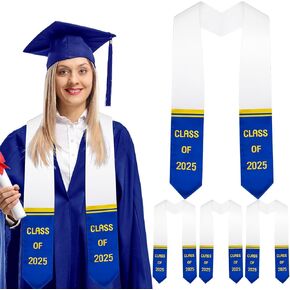 Graduation Stole Class of 2025 Unisex Adult Honor Stole Grad Sash Graduation Ceremony Party Supplies, 60 Long