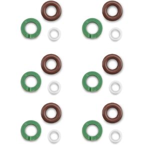 06E998907E Fuel Injector Nozzle Seal Kits, Fuel Injector O-Rings Fit for Audi A4 A5 A6 A7 A8 Q5 Q7 RS3 RSQ3 TTRS, Touareg Replace 06E998907B