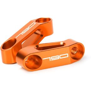 Compatible with K.T.M 690 SMC R 690 Enduro R 690 DUKE Any year Motorcycle Rearview Mirror Risers Extenders 690 Accessories (orange)