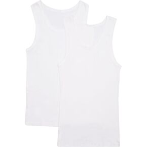 Bonds Soft Chesty Tank Undershirt in 100% Cotton Rib for Men, 2-Pack