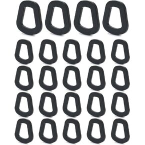 QWORK Jerry Can Gasket Replacement, 24 Pcs Spout Rubber Seals for 20L/5 Gallon NATO Jerry Can