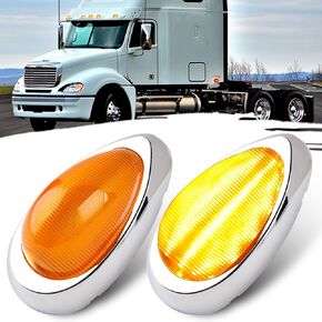 2pcs دمعة Amber Sleeper Sider Side Side Marker Truck Light