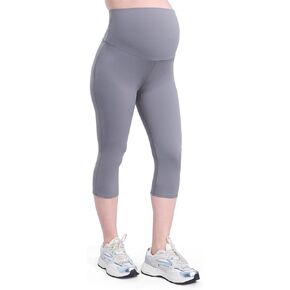 Motherhood Maternity Women's Over The Belly Active Capri Pregnancy Legging