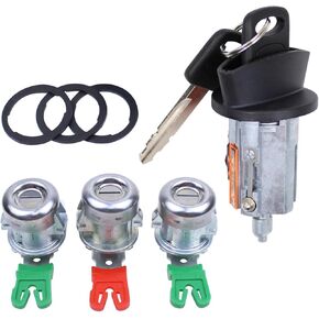 MOTOKU Ignition Switch and Door Lock Cylinder Tailgate Lock Kit for Ford F-150 F-250 F-350 Explorer Sport 1997-2007 for Lincoln Blackwood 2002