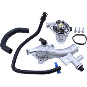Upgraded Aluminum Coolant Thermostat Housing Assembly and Water Outlet Set for Chevy Curze Sonic Trax for Buick Encore 1.4L