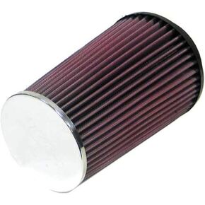 K&N High-Flow Original Lifetime Universal Clamp-On Air Filter: High Performance, Premium, Washable: Flange Diameter: 4 In, Filter Height: 8 In, Flange Length: 0.625 In, Shape: Round Tapered, RC-4580