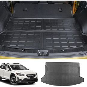 Powoq Cargo Mat متوافق مع 2024 2025 Subaru Crosstrek Impreza Trunk Mat Backrest Cargo Liner TPE presential presential for 2024 2025 Subaru Crosstrek Accessories