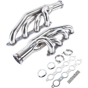 رؤوس توربو الفولاذ المقاوم للصدأ 1-3/4 استبدال Chevy GM Small Block V8 LS1 LS2 LS3 LS6