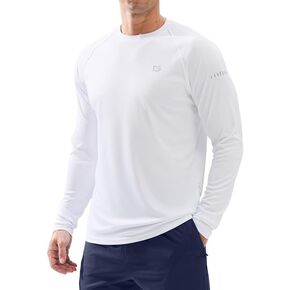 Men's Sun Protection Long Sleeve Shirts UPF 50+ Rash Guard for Men SPF UV Fishing Hiking Running Workout Athletic Shirt