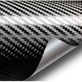 VViViD® XPO Black Carbon Fiber Car Wrap Vinyl Roll with Air Release Technology (2ft x 5ft)