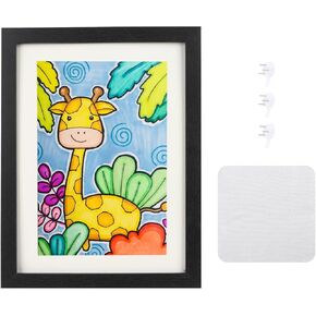 إطارات ART ART KIDS A4 ، عمل فنية للأطفال ، إطار صورة ، عرض الصور في صورة أو مشهد ، إطارات تخزين للأعمال الفنية للأطفال الرسم ، يحمل 100 جهاز كمبيوتر شخصي.