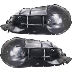 TRQ Front Inner Fender Liner Set Compatible with 2015-2019 Chevrolet Silverado 2500 HD Silverado 3500 HD GM1248249 GM1249249
