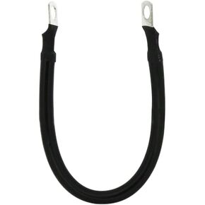 KEDAKEJI Single Black 2 Foot 2 AWG Battery Cable, Negative Only 5/16" Lugs