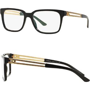 Versace VE3218 Medusa SQUARE Shape Eyeglasses Frame with eSHADES Luxury Eyewear kit Bundle