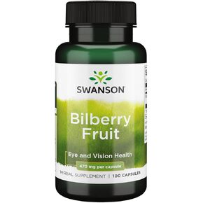 Swanson Bileberry Fruit 470 ملليغرام 100 كبسولة