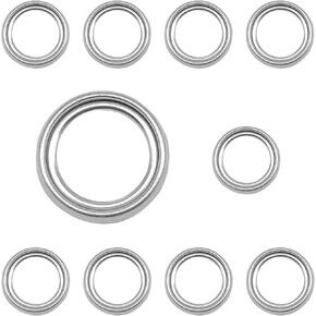 10PCS Transmission Drain Plug Gasket, Compatible with Lexus GX460 IS250 IS350 Toyota 4Runner Tacoma Tundra, Oil Drain Plug Steel Crush Gasket Replace 35178-30010