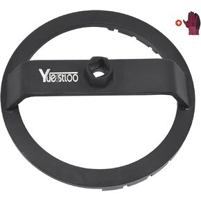 Fuel Tank Lid Removal Wrench Fuel Pump Sender Lock Ring Tool, Compatible with Toyota Tacoma Corolla Land Cruiser Yaris S/Base VIOS Lexus RX330 RX350 RX450h, with Gloves